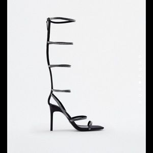 Rhinestone Strap High Heel Sandals